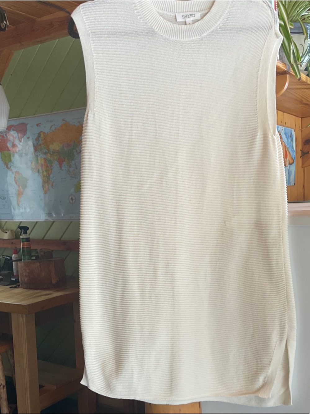 Haven Well Within  Ribbed Cream Tunic